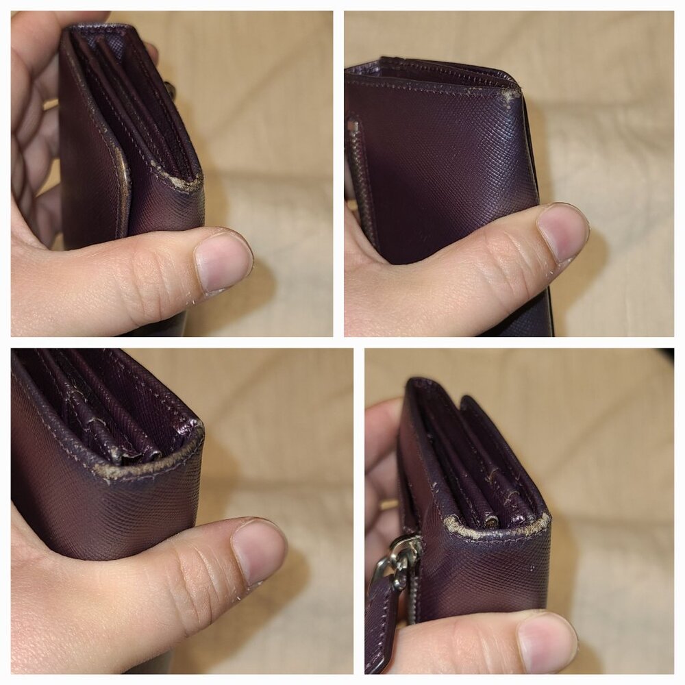 Prada Metalica Purple Long Wallet - Picture 13 of 14